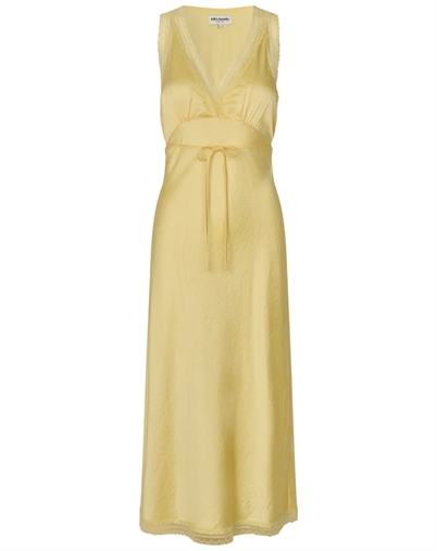 Lollys Laundry - Clari LL Midi Kjole - Light Yellow